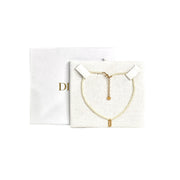 Dior Letter D Pearl Necklace